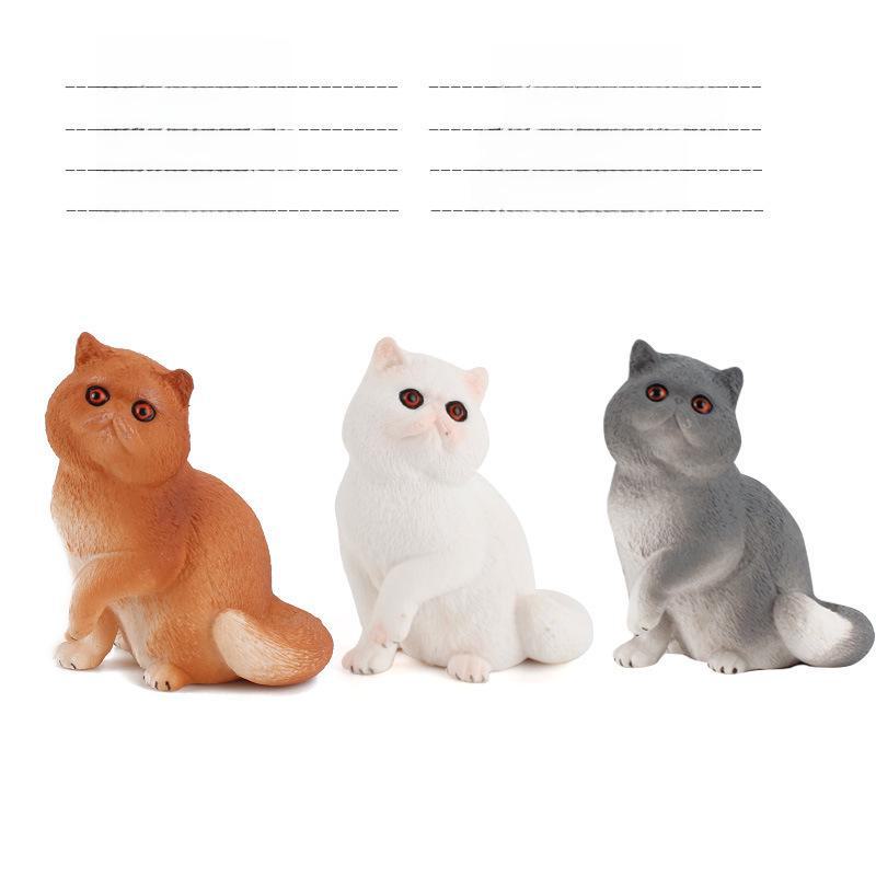 Set Jucării Pisoi Alb-Negru pentru Copii - Ornamente Model Pisică Rurală Chineză