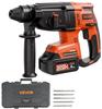 VEVOR 20V Cordless SDS-Plus Hammer Drill, Brushless, 4 Functions (BL-DC2808/20V-MT)