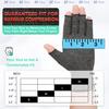 LetsLife Unisex Compression Gloves, Comfortable Fit, Fingerless Design, Breathable Quick-Drying Fabric, Fatigue Relief and Joint Support