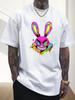 Men's Heavy 220g  Round Neck Short Sleeve T-shirt, Casual T-shirt, Fashion Comfortable Breathable Light Summer Top