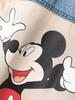 European and American Style, New Women's Clothing, Versatile Models, Mickey Mouse Print Splicing Sweater 0085360