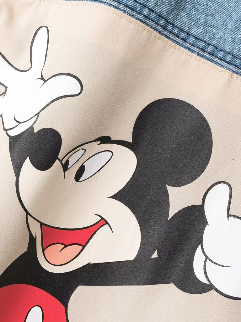 European and American Style, New Women's Clothing, Versatile Models, Mickey Mouse Print Splicing Sweater 0085360