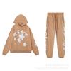 Herren Kapuzenpullover mit Grafikdruck Oversized Streetwear Jogginganzug Set Lässiges Hip Hop Outfit Herbst