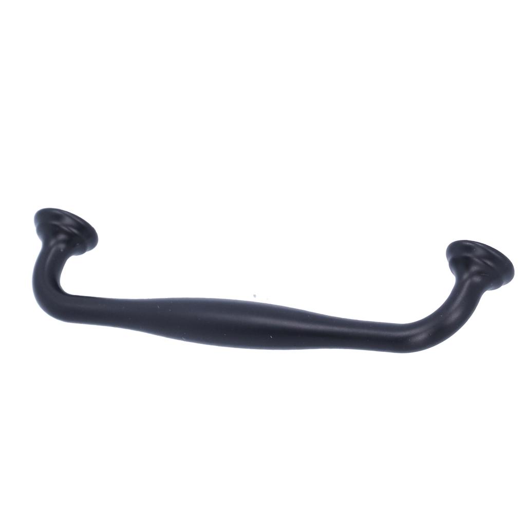 Uchwyt ze stopu cynku Matowy czarny Uchwyt do szuflady szafki Okucia do drzwi szafy łazienkowej