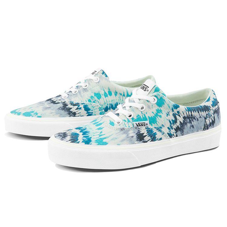 Vans National Style Series Canvas Trendy Versatile Casual Low-Top Skate Shoes Women Sneakers Blue-Tie-Dye VN0A3MVZ54H