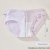 Langsha Women's 7A Antibacterial French Lace Cotton Underwear (4-Pack)