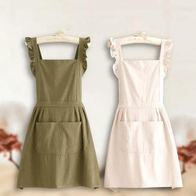 Durable Antifouling Kitchen Apron Wear-resistant Breathable Cooking Aprons Waterproof Oilproof Barista Apron Household