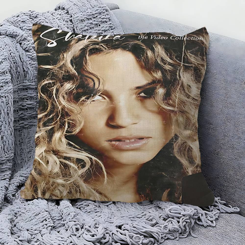 Singer S-shakira Pillow Gifts Home Office Furnishings Bedroom Sofa Car Cushion Cover Case 45x45cm