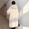 Winter Female Imitation Mink Hair Plus Long Coat Thickened Warm Hooded Large Size Loose Fur Jacket Light Luxury