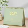 Paper 2027 Desk Calendar Spiral Binding Flip Calendar Durable Academic Planner  Office Desk
