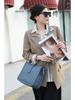 2025 Retro Genuine Leather Women's Bucket Bag - Top Layer Cowhide, Fashionable Single Shoulder Crossbody for Autumn/Winter Europe & America.