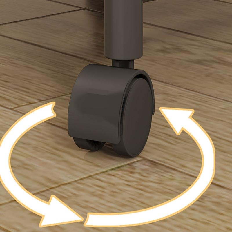 Sturdy Metal Frame Laundry Hamper Rolling Wheels Foldable Designs Removable Shelves for Home Organization Daily Use