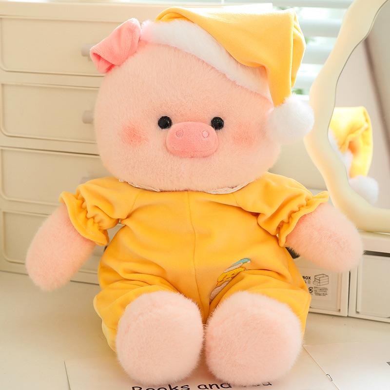 New Aorun Orange Good Night Pajamas Bear Doll Doll Rabbit Elephant Pig Animal Plush Toy Soothing Accompaniment