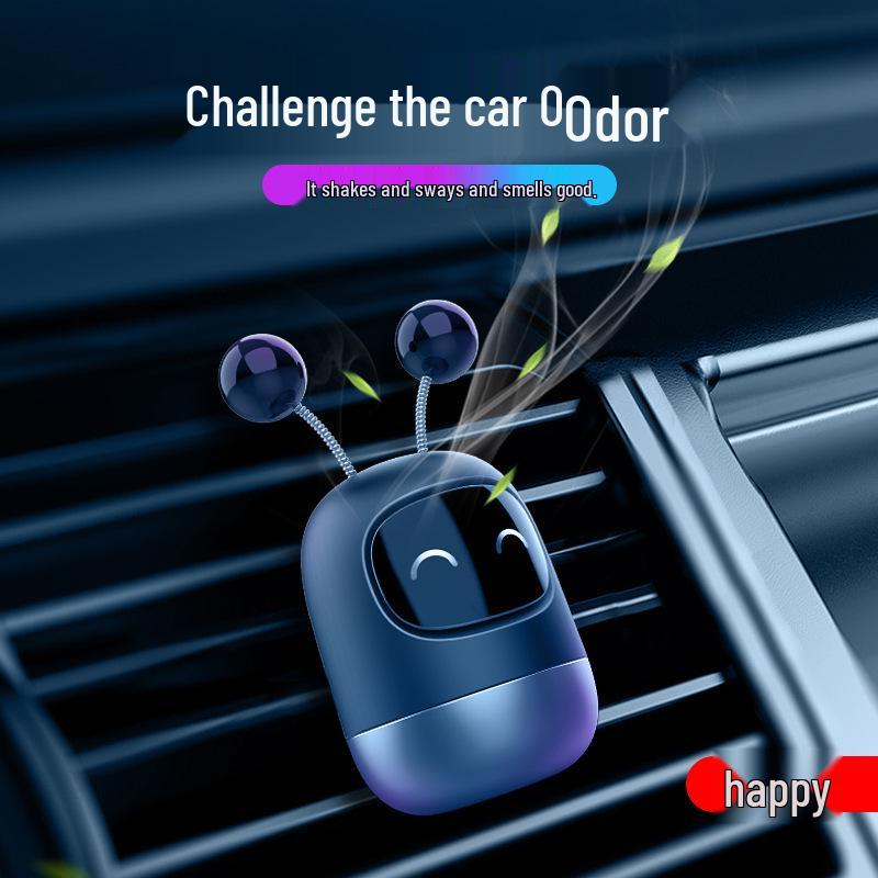 Robot Aromatherapy Car Ornament: Solid Balm Perfume & Creative Interior Accessory