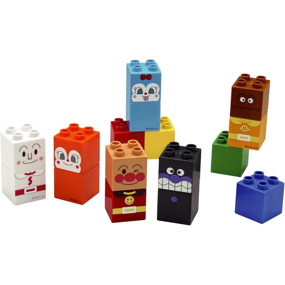 Bandai BlockLabo Anpanman and Friends Block Set Age 1.5 Years and Up Educational Toy
