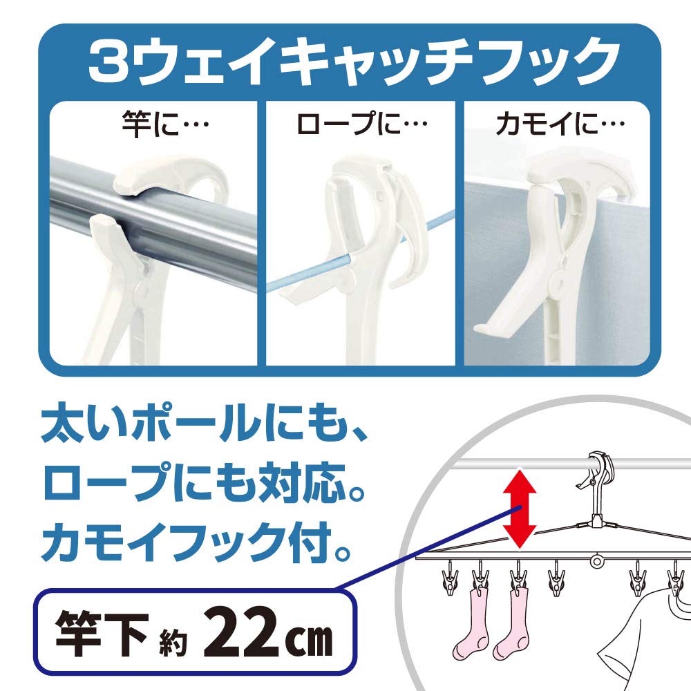 Ohe Laundry Drying 48 34cm L x W x 35cm HOS Foldable Corner Hanger Hanger, White, Pinch, 76.5cm H,