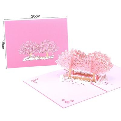 Happy Valentines Day 3D Pop-Up Valentine's Day Cards Love Forever Invitation Pop UP Greeting Cards Blessing Handmade