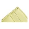 CHANEL  classic gold buckle logo  diamond pattern  lambskin  card holder  women's  yellow-green