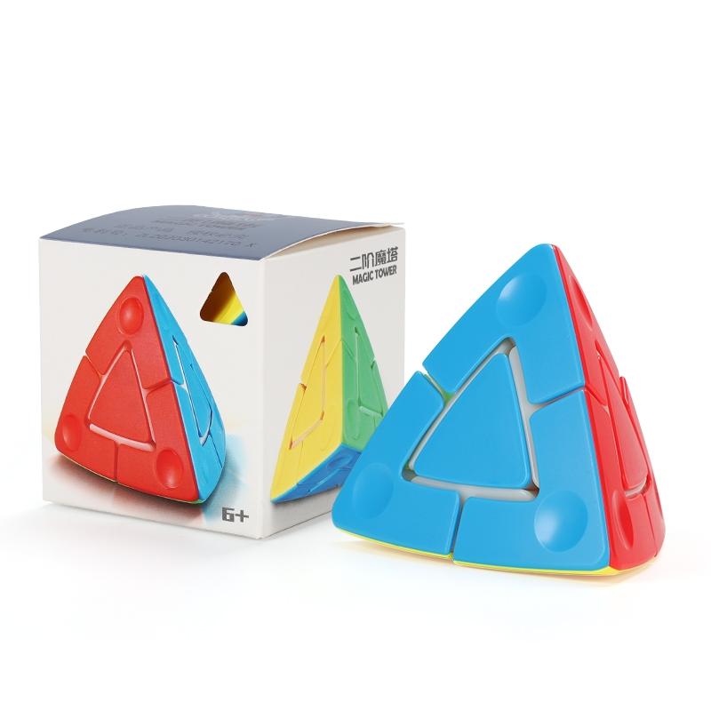 SENGSO Magic Tower 2x2 3x3 Pyraminx Special Cube&Keychain cube&Mirror Sticker/Stickerless Speed Cube Triangle Cube Brain Teasers