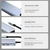 8 in 1 USB C HUB 4K HDMI 87W PD USB 3.0 2.0 Port Docking Station RJ45 SD/TF Card Reader for MacBook Notebook Laptop Computer