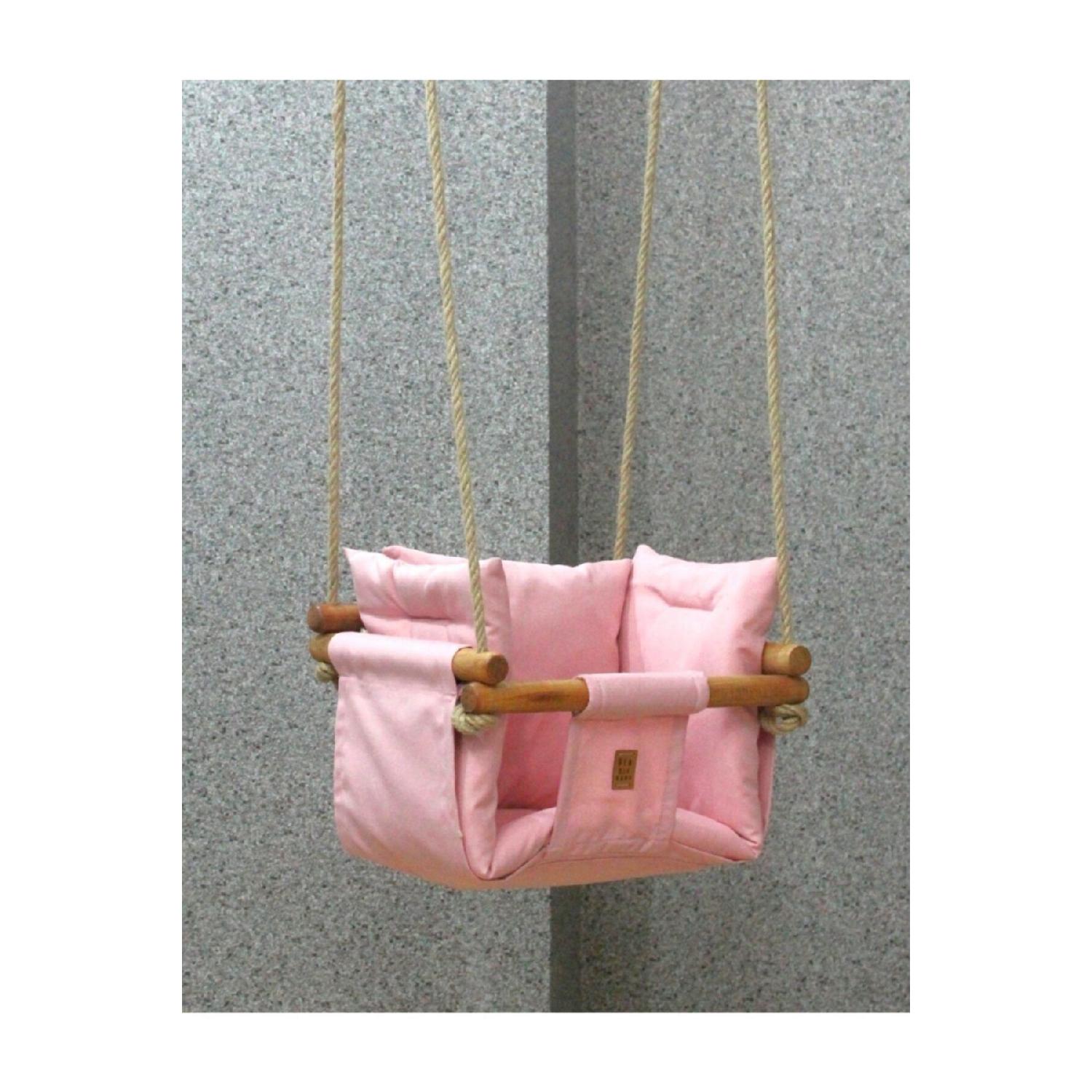 

Dea Dia Baby Powder Pink Wooden Baby Swing рожевий