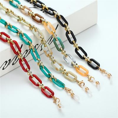 1 PC Bohemian Acrylic Resin Sunglasses Chain Anti-lost Mask Holder Lanyard Reading Glasses Chain Neck Strap Jewelry Accessories