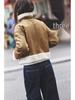 2025 Retro Women's Double-Sided Jacket with Middle Zipper - European & American Style
