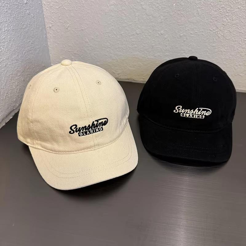 Casual Hat Short Baseball Brim For Women Men Embroidery Letters Cotton Peaked Hats Snapback Hip Hop Sports Sun Caps Bonnet