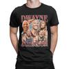 Men T-Shirt Dwayne Johnson Bootleg 90s Style Vintage Pure Cotton Tee Shirt Short Sleeve T Shirt Crewneck Tops Summer