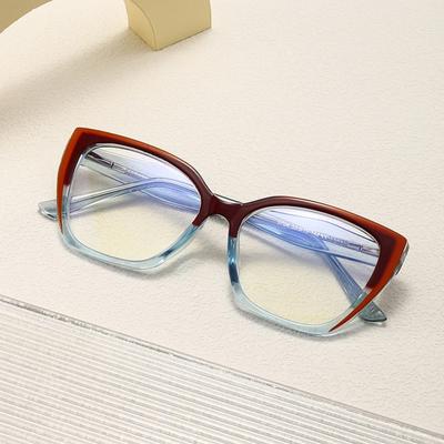 Neue Blaulichtfilterbrille für Damen PC-Kernbeine Mode Retro Plattenfarbe Flachspiegel Kann mit Spiegel 5704 ausgestattet werden