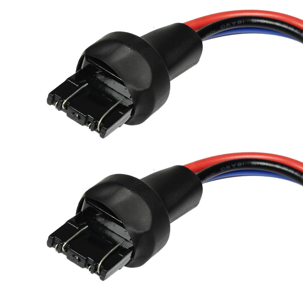 

YUNPICAR T20 7443 Double Universal Bulb Socket Turn Signal Headlight Tail Lamp Waterproof Socket (T20 7443 Male Socket) T20 7443 Male socket