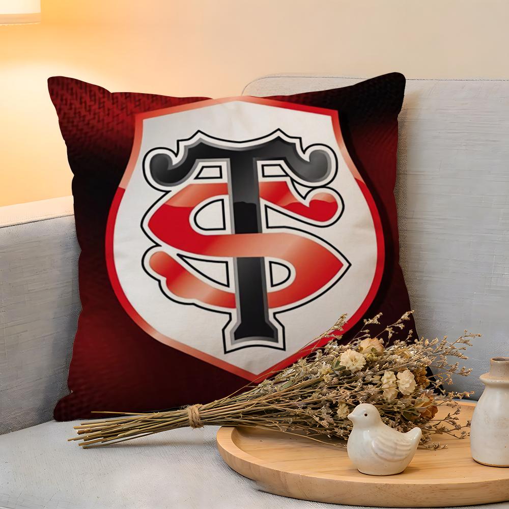 

Cushion Cover The Stade Toulousain Square Linen SkinFriendly Soft Decorative Case for Sofa Home Decor Pillow cover 30x30cm