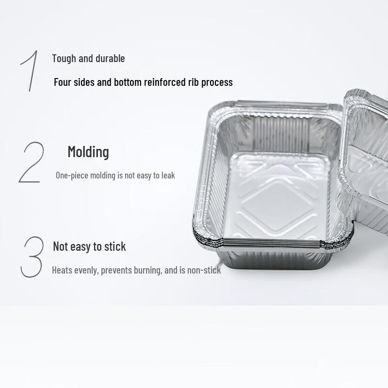 Miaojie Disposable Aluminum Foil Square Trays