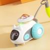 Smart Electric Car Cat Toy Automatic Moving Interactive Toy Color Light Swing Feather Long Battery Life for Indoor Cats
