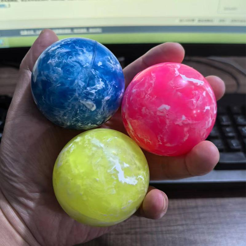 3Pcs Childrens Toys Large Bouncy Balls 55Mm Party Favors For Kids Balle Rebondissante Carnival Prizes Stocking Stuffers Gifts