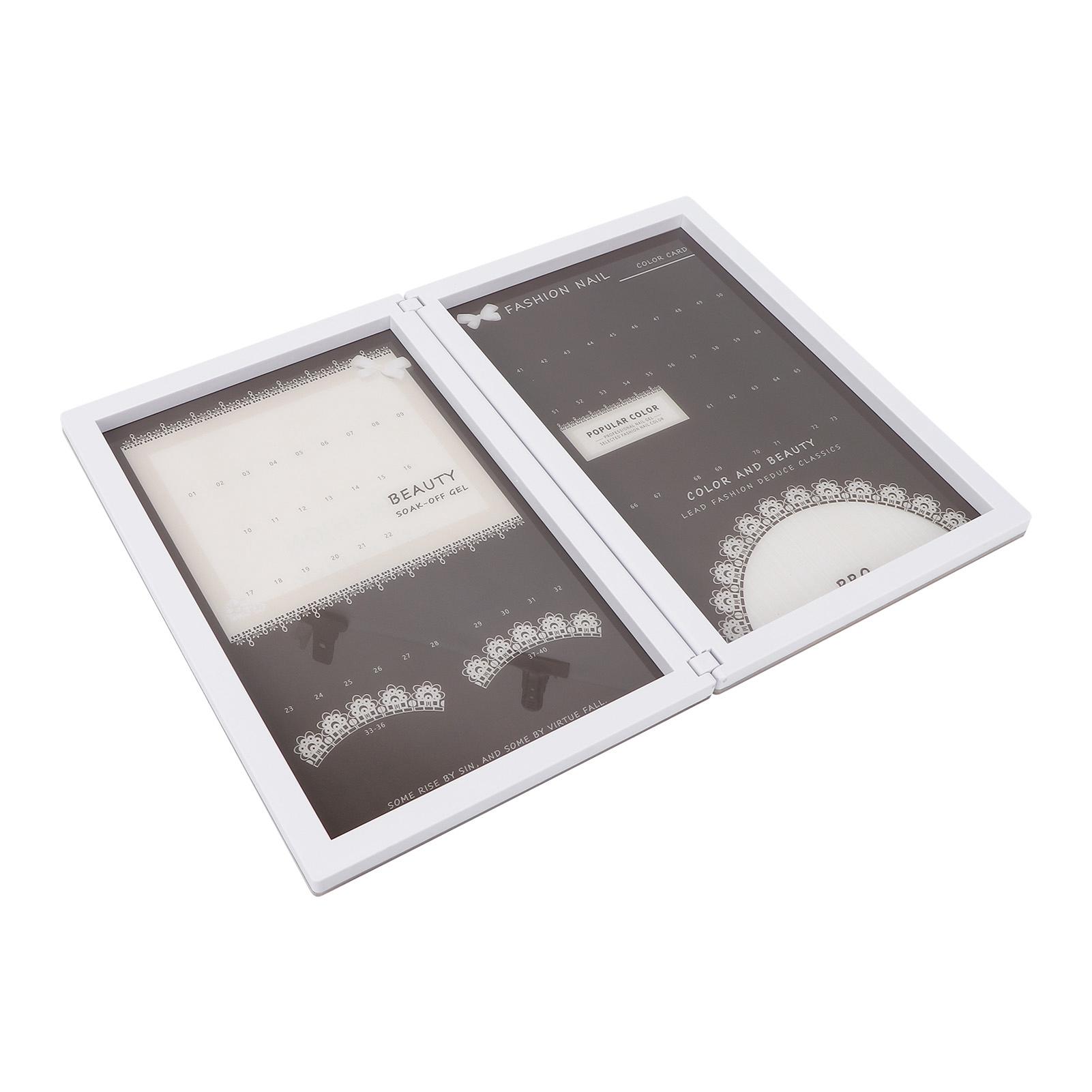 

Пустая книга-дисплей для образцов лака для ногтей, магнитная застежка, водонепроницаемая коробка для демонстрации нейл-арта