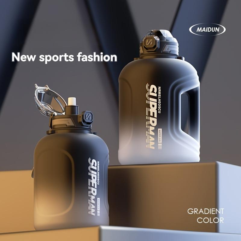 Water Bottle with Capacity Graduation, 2200ml/2600ml, with Handle and Tote, with Tea Compartment, Suitable for Fitness, Outdoor, Daily Use