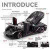 1/24 Koenigsegg JESKO Supersportwagen Modell Legierungsguss Spielzeugauto Simulation Sound und Rückzug Kinder Spielzeug Sammlung Geburtstagsgeschenk