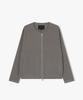 Liberclassy [25Ss] Lls32503 Beige Collarless Zip-Up Jacket