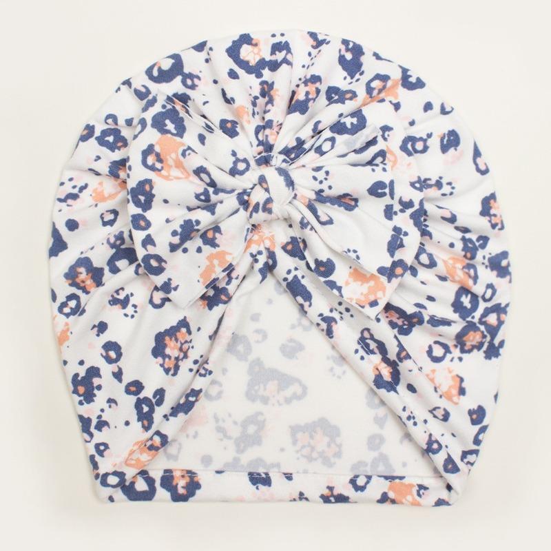 New Creative Cute Baby Bow Hat, Summer Thin Printed Baby Hat, Baby Fetal Hat