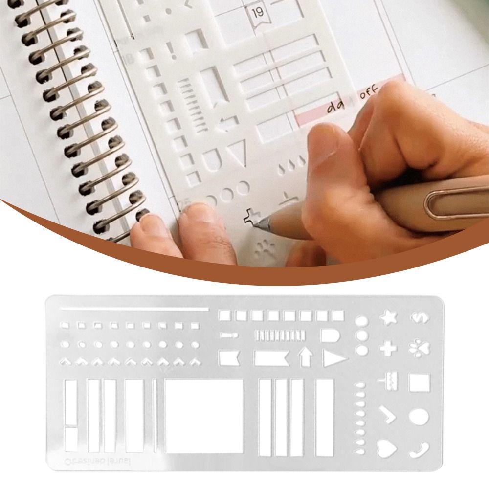 Manual Handmade Flexible Record Template Dot Grid Drawing and List Template  Template Drafting Tool