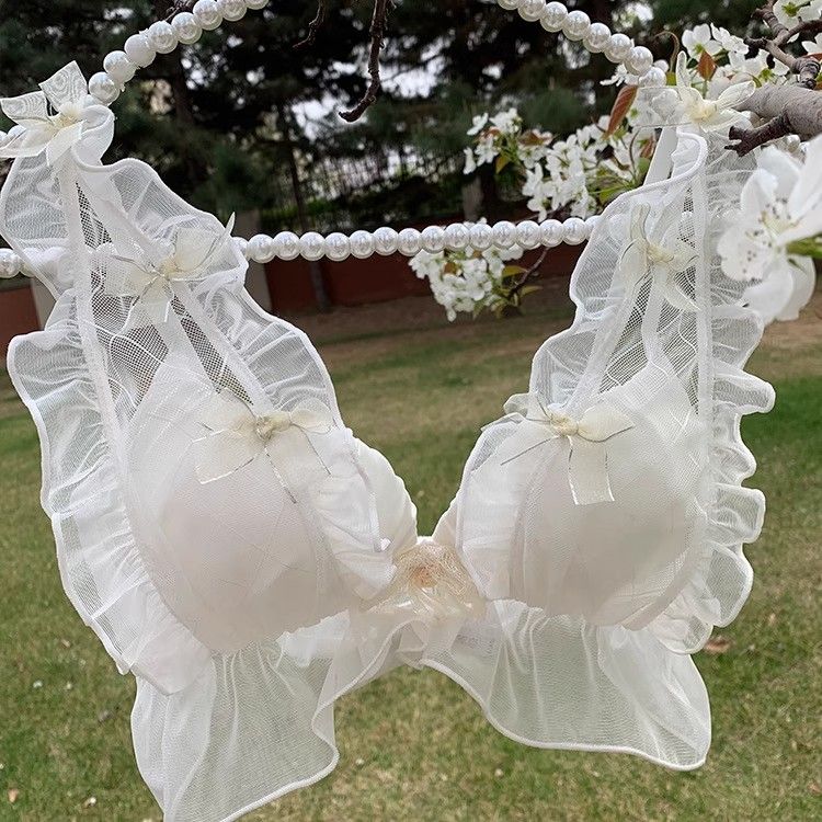 Girls Bras Wireless Lace Underwear For Women Push Up Lingerie Simple Bras