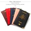 Novo Porta-Passaporte Australiano Canto de Cobre Metálico Porta-Bilhetes Porta-Cartão de Identidade Couro Fino Capas de Passaporte Acessórios de Viagem
