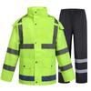 Reflective Oxford Cloth Raincoat and Rain Pants Set - Unisex Adult Split Design for Outdoor and Flood Control