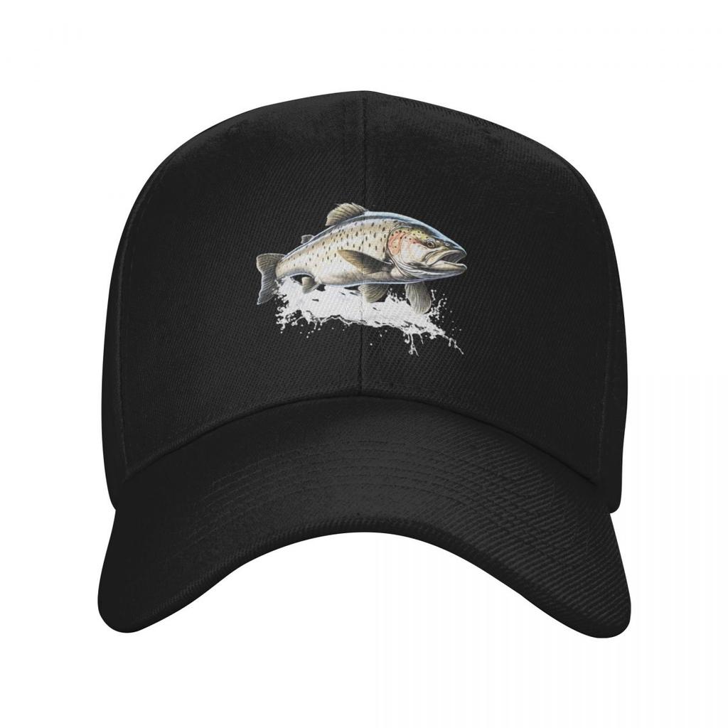Frische Forelle Fisch Druck Kappe Mode Lässig Baseballkappen Verstellbare Mütze Hip Hop Sommer Unisex Baseballkappen