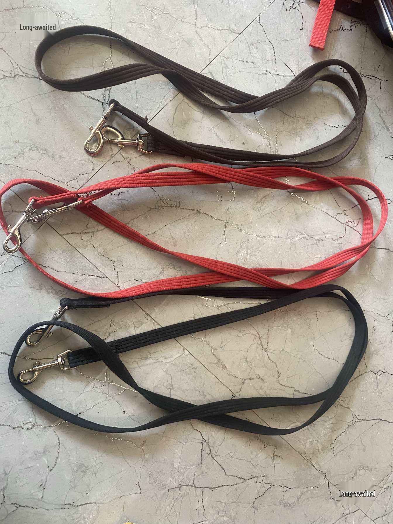 Non-Slip Wear-Resistant Bridle Reins with Hooks - No Chafing or Slipping Others