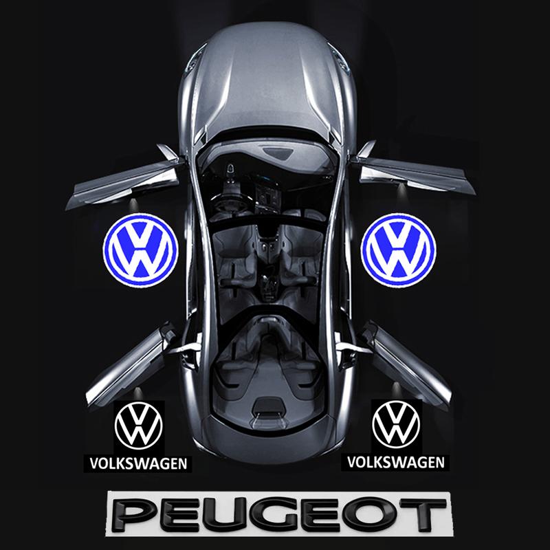 Autoaufkleber/ Auto LED Dekorative Türleuchte Willkommens-Projektorlampe Für Volkswagen VW GTI Polo Golf Passat Tiguan Arteon Touran CC