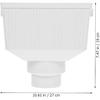 Gutter Downspout Adapter Downspout Drainage Connector Rainwater Gutter Rainwater Diverter for Outdoor Downpipe Gutter Accessory