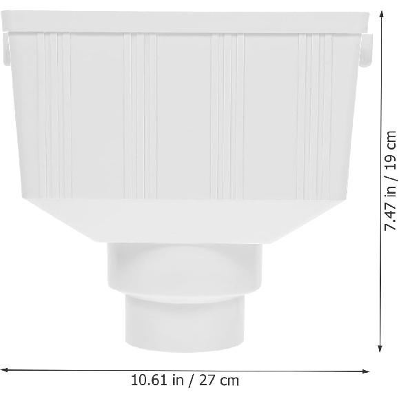 Gutter Downspout Adapter Downspout Drainage Connector Rainwater Gutter Rainwater Diverter for Outdoor Downpipe Gutter Accessory