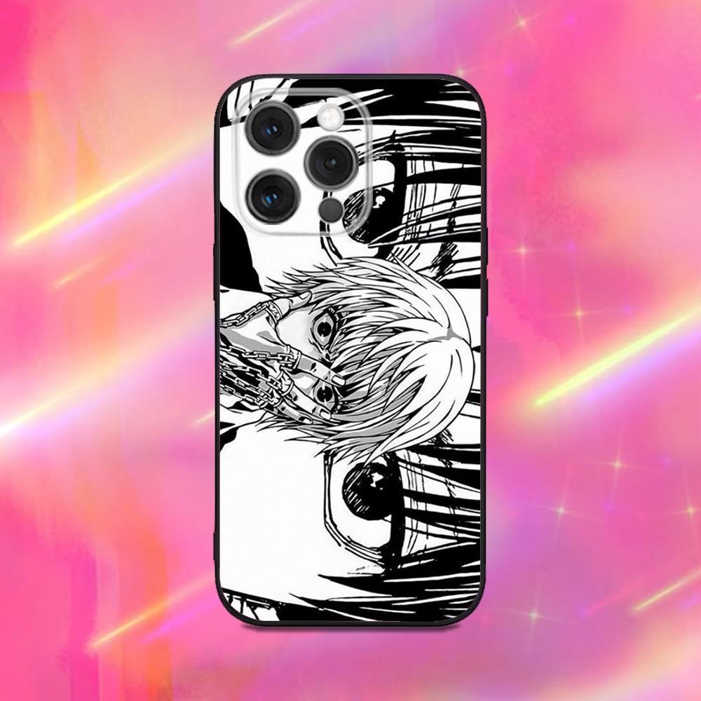 Kurapika H-Hunterpedia Phone Case For iPhone 16,15,14,13,12,11,Pro,Max,Plus,X,XS,XR,SE,8,7,Mini,Soft Silicone Black Case